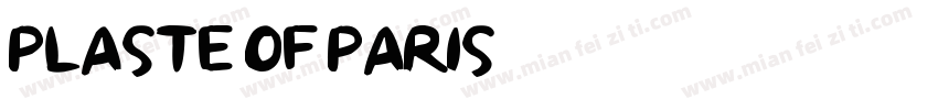 plaste of paris字体转换